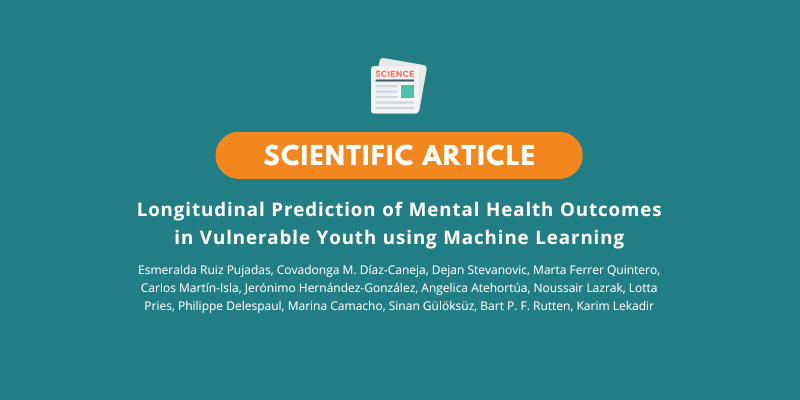 Longitudinal Prediction of Mental Health Outcomes in Vulnerable Youth using Machine Learning